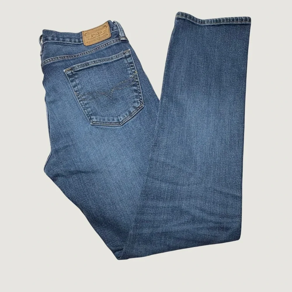 Polo Ralph Lauren Hampton Relaxed Straight Jeans Mens 32x34 Blue Denim Classic